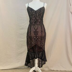 Windsor Black and Nude Lace Dress